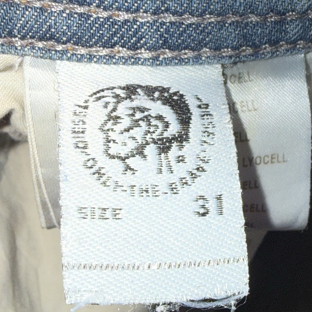 Diesel Jeans Tepphar Slim Carrot Fit Men's 31x30 Button Fly Blue Distressed - Picture 10 of 16